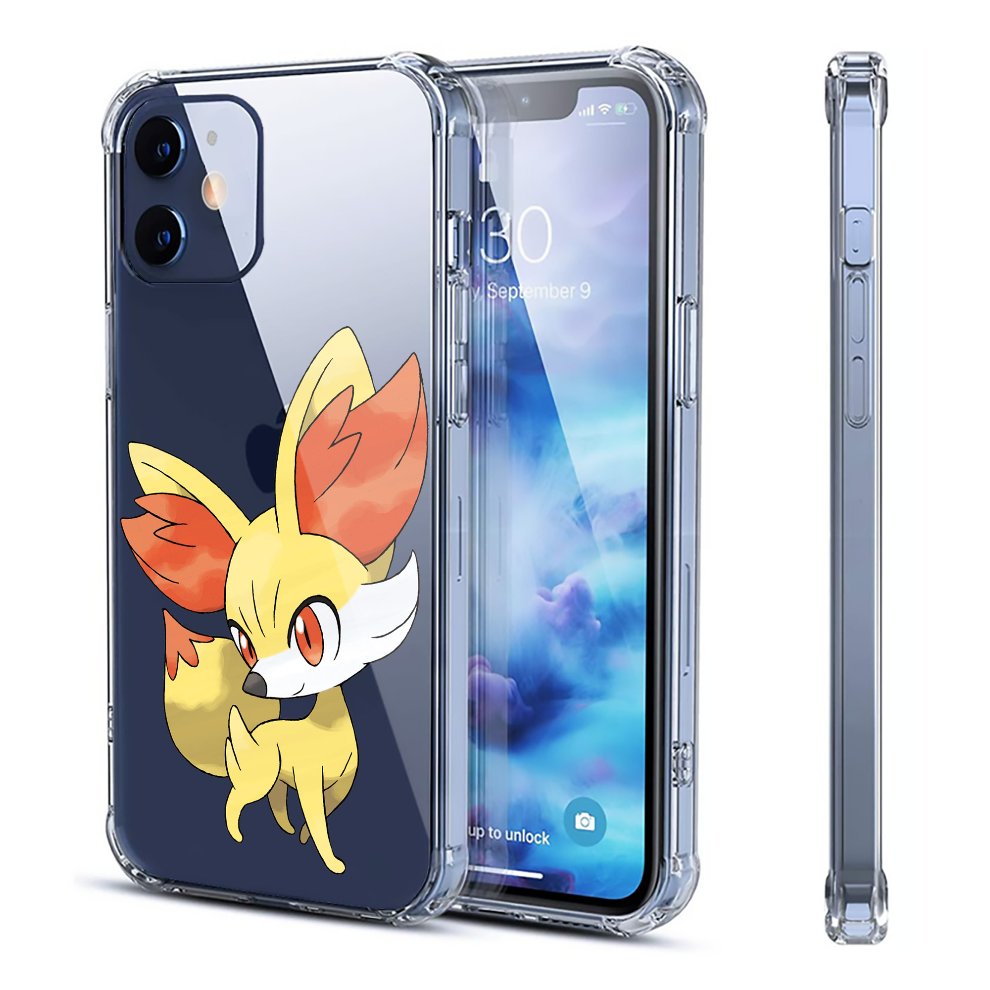（画像用） ポケットモンスター Pokémon 【iPhone 12シリーズ対応】透明スマホケース（クリアソフトケース）